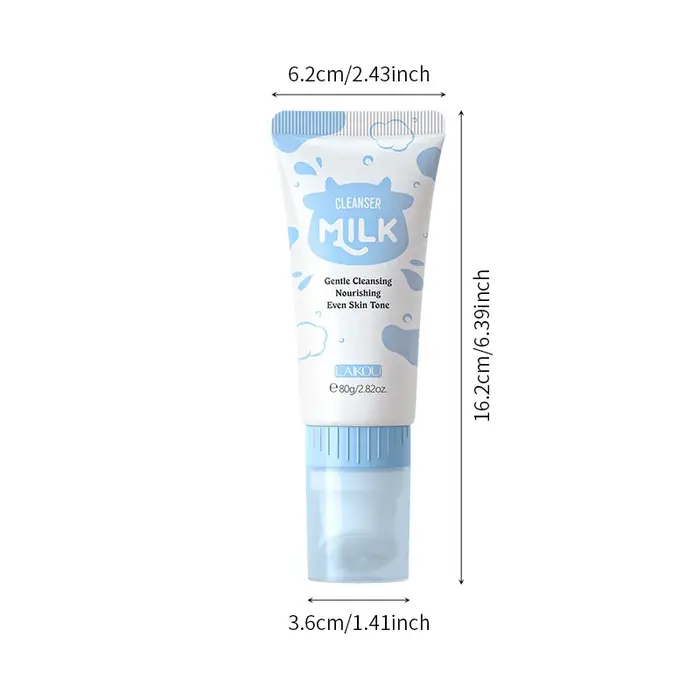 Nettoyant visage au lait coréen 80g – Hydratation intense, contrôle du sébum et peau éclatante |   A