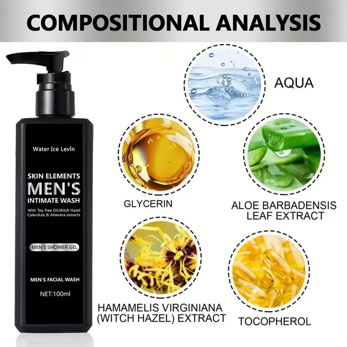 Nettoyant pour le visage pour hommes 100ML pour le nettoyage et le bain quotidiens