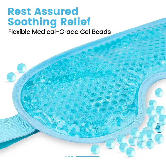 Masque pour les yeux rafraîchissant avec perle de gel