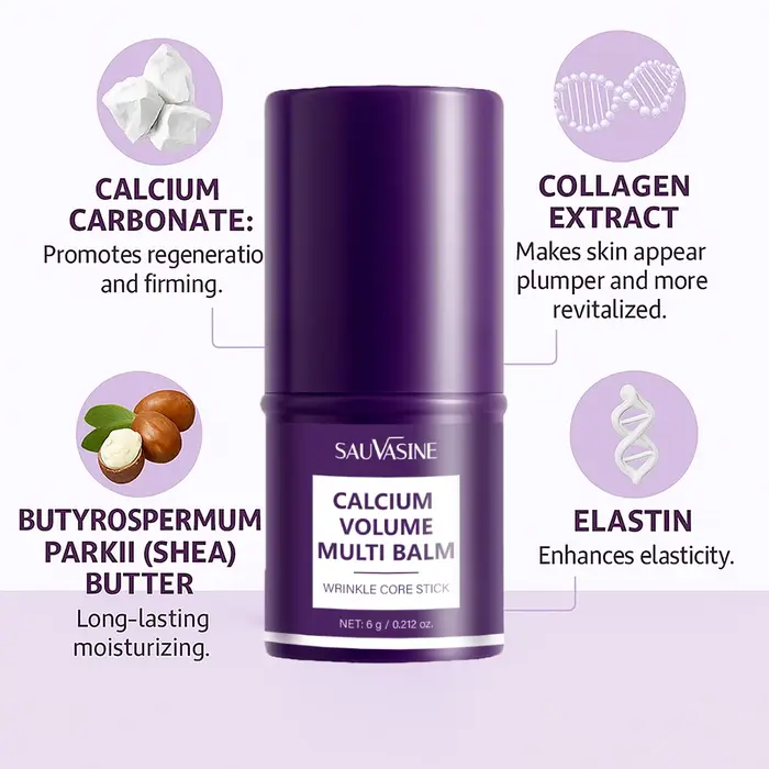 Baume multi-volume de calcium pour lisser les ridules