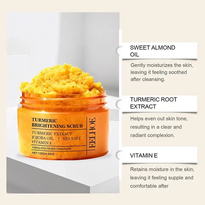 Gommage corporel au curcuma 120G 1/2/3PCS - Exfoliant entièrement naturel pour le corps