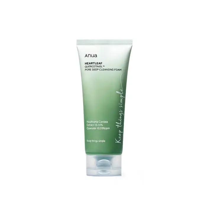 Ensemble de soins de la peau Anua, nettoyant visage Heartleaf, mousse nettoyante, nettoyage en profo