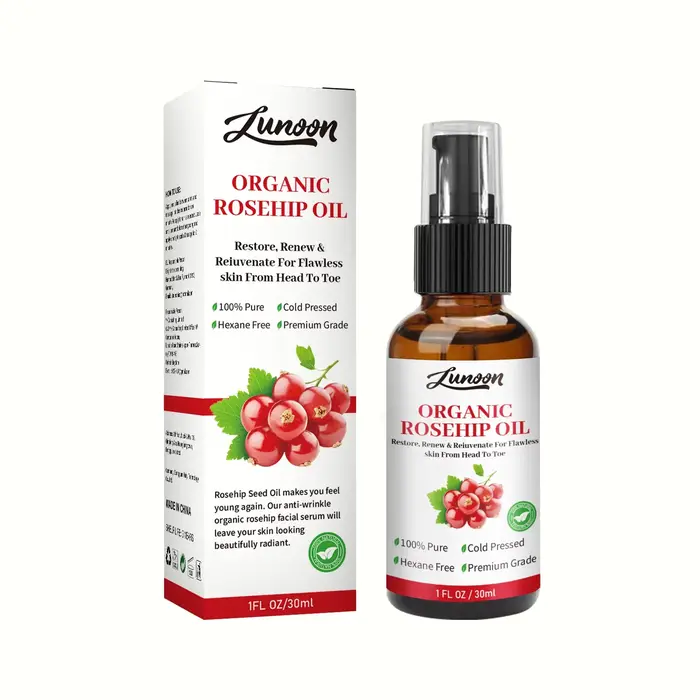 Huile Essentielle de Rose Musquée pour le Visage et le Corps – Soin Hydratant Anti-Dessèchement, Éclaircissant et Huile de Massage Hydratante