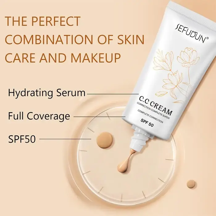 Crème CC Coréenne à Couleur Changeante SPF 50