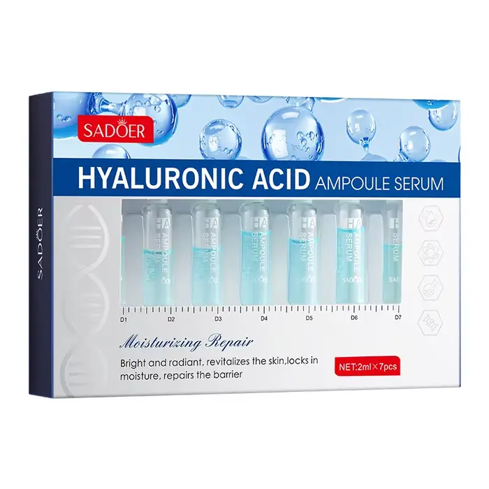 Ampoule d'acide hyaluronique, Essence d'hydratation intense, hydratation en profondeur, Anti-rides e
