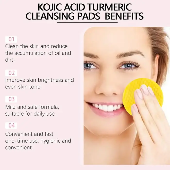 Coussinets nettoyants exfoliants pour le visage