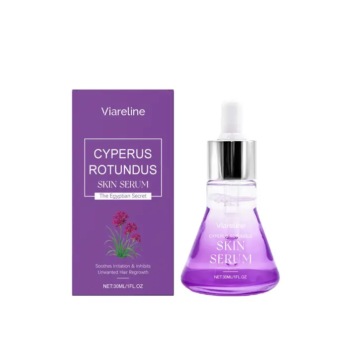 Sérum pour la peau au Cyperus Rotundus, inhibiteur de croissance des poils, apaisant naturel, hydrat