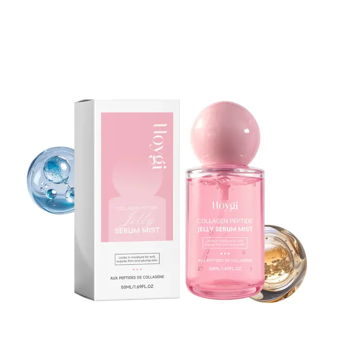Brume hydratante pour le visage au collagène et aux peptides, légère, non collante, spray hydratant 