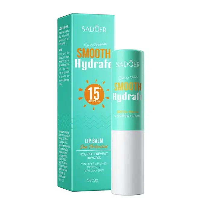 Spf 15 + crème solaire pour les lèvres bloqueur