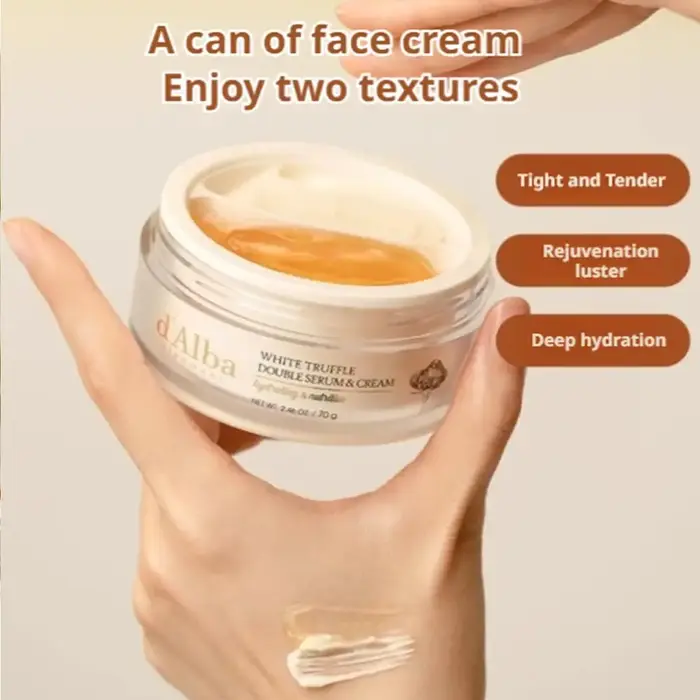 Crème à double effet hydratante