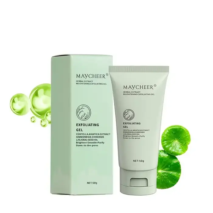 Gel exfoliant à l'extrait de plantes, gel exfoliant nettoyant, nettoyage en profondeur des pores et 