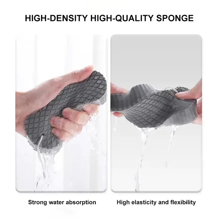Éponge de bain douce, brosse exfoliante pour peaux mortes