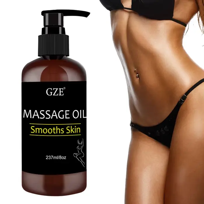 GZE corps lisse peau huile de Massage infusée de collagène et cellule de tige raffermissement
