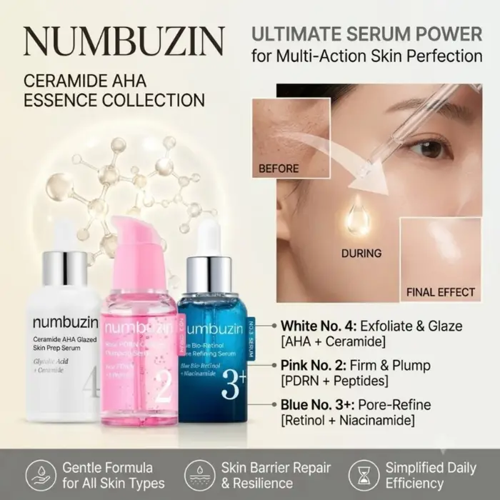 Sérum Numbuzin exfoliant hydratant pour le visage