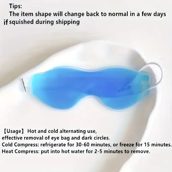 2 masques pour les yeux en gel