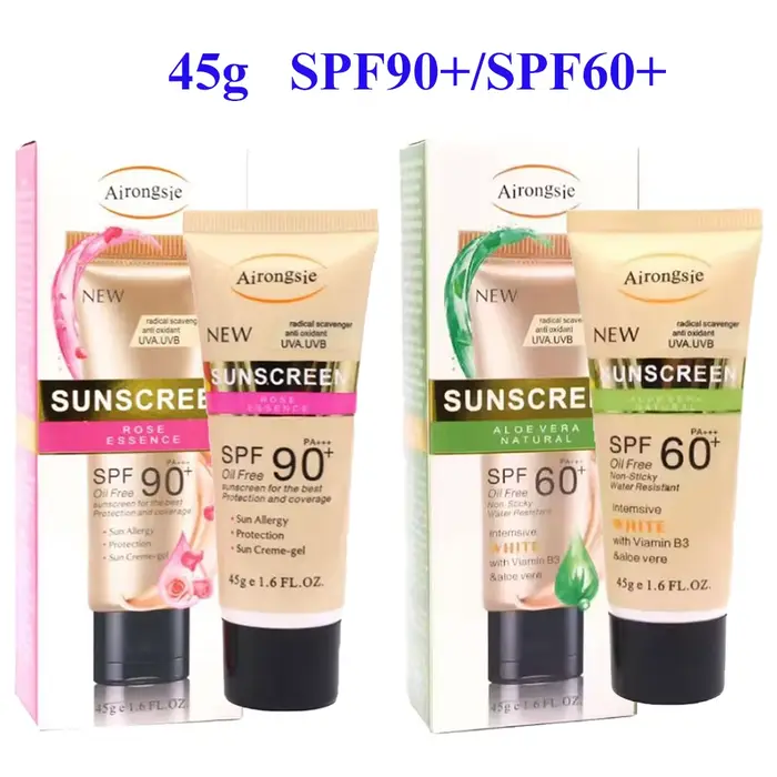 45g crème solaire pour le visage SPF 60/SPF 90 crème solaire de Protection UV hydratante peau corps 