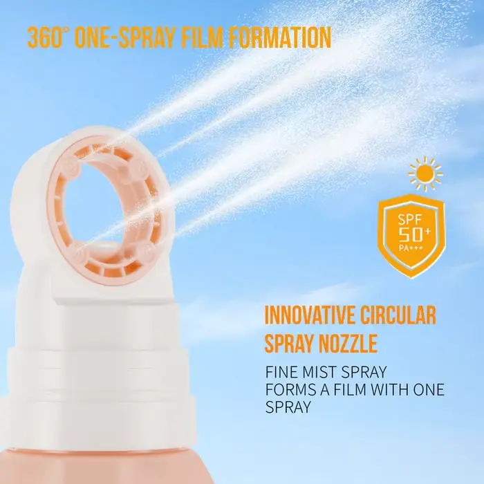 Spray solaire portable à la pêche SPF50 PA+++ | Protection