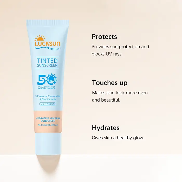 Crème solaire teintée SPF 50