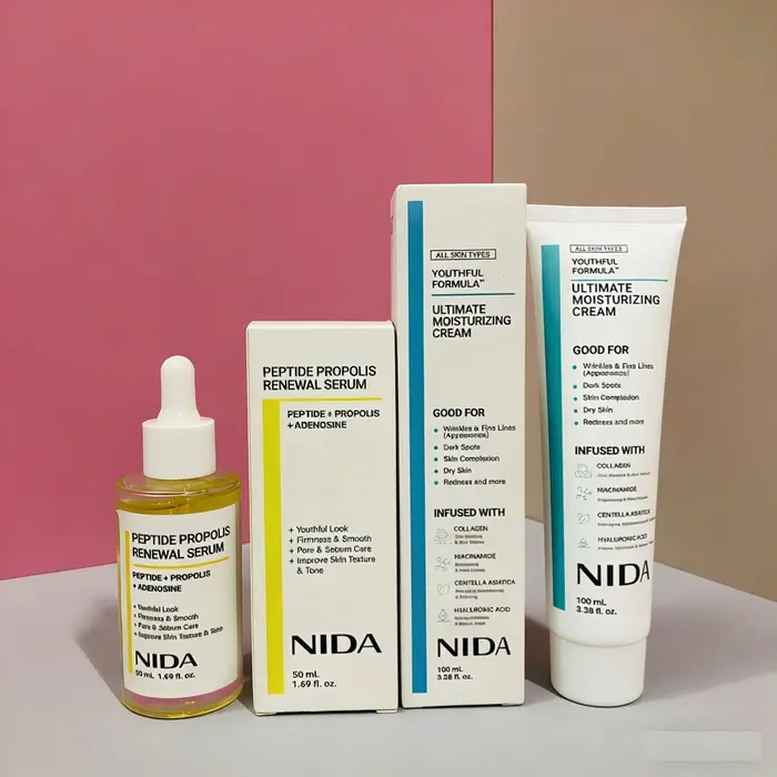 Kit de soin de la peau NIDA de Corée - Crème hydratante ultime