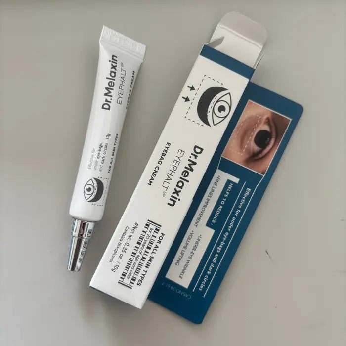 Crème Contour des Yeux Raffermissante Dr. Melaxin, Soin Hydratant pour le Contour des Yeux, pour les Ridules, les Cernes et les Poches, Soin Coréen Léger pour la Peau