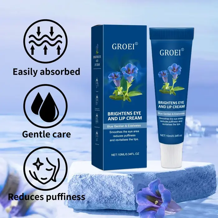 Crème Yeux et Lèvres à la Gentiane Bleue et à l'Edelweiss