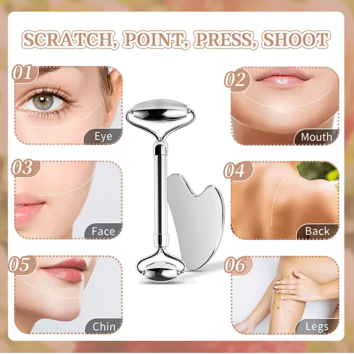 Rouleau Facial en acier inoxydable 304