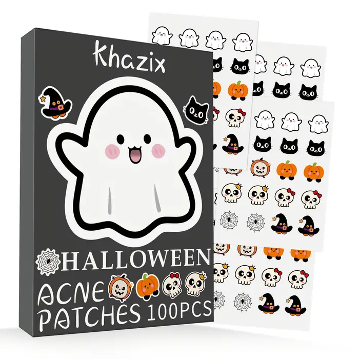 Patchs d'acné sur le thème d'halloween, 20 pièces, doux, Non irritants, imperméables, respirants pou
