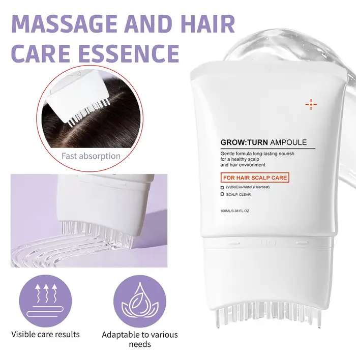 Sérum pour le soin du cuir chevelu avec brosse massante intégrée
