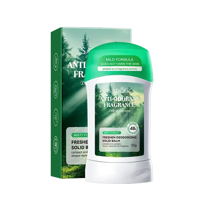 50g de crème solide déodorante fraîche, plusieurs options d'emballage, pour une utilisation quotidie