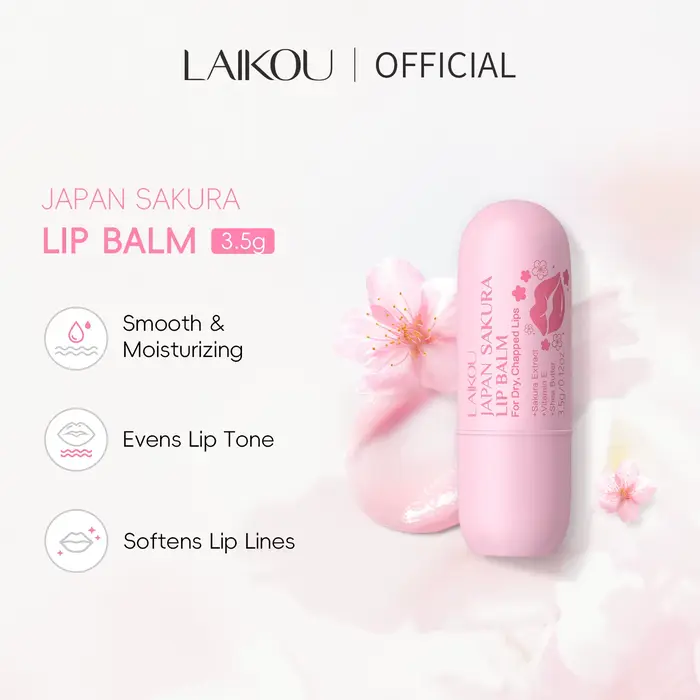 LAIKOU japon Sakura baume à lèvres hydratant repulpant traitement doux radieux soin