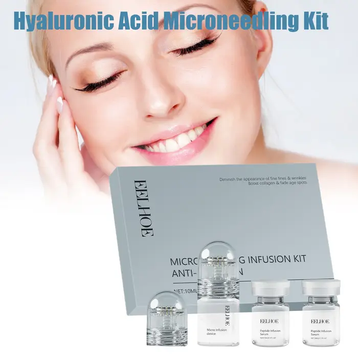 Kit Facial à l'Acide Hyaluronique : Sérum Hydratant
