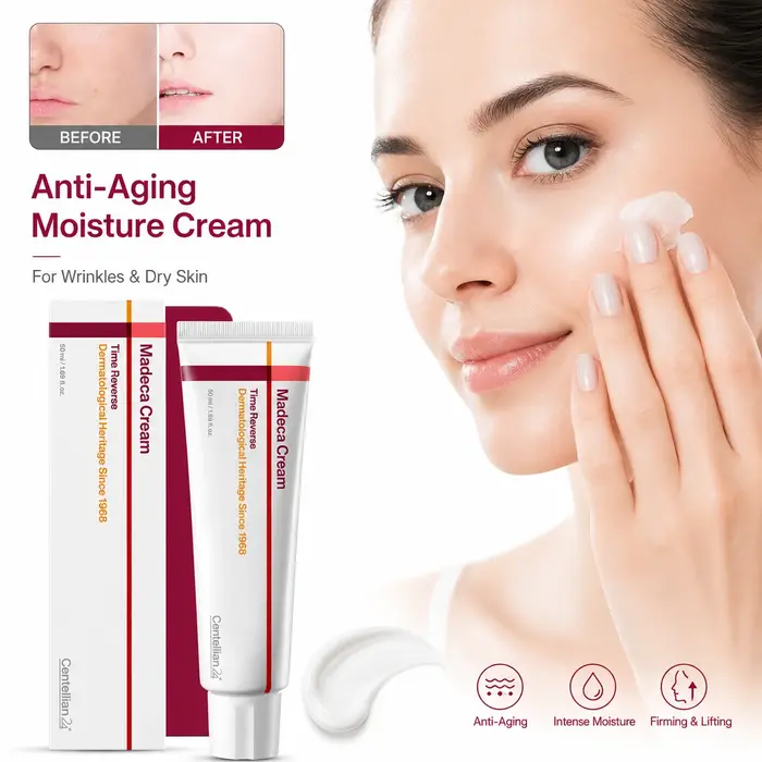 Crème hydratante raffermissante pour le visage Centellian 24, 50 ml, soin anti-âge hydratant pour les rides, les ridules, les peaux sèches, beauté quotidienne