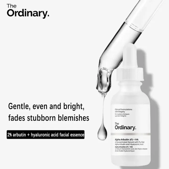 Alpha Arbutin 2% + HA 30ml Sérum Minimise L'apparence des taches foncées et de décoloration Hydrate la peau blanchit