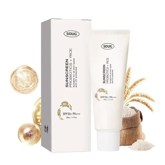 Crème solaire coréenne aux probiotiques de riz SPF50+ Rafraîchissante