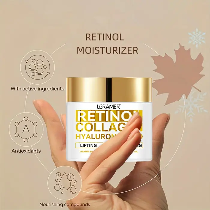 Rétinol Anti-âge crème pour le visage hydratant dissolvant de rides collagène acide hyaluronique crèmes soins de la peau cosmétique 30 & 60ML