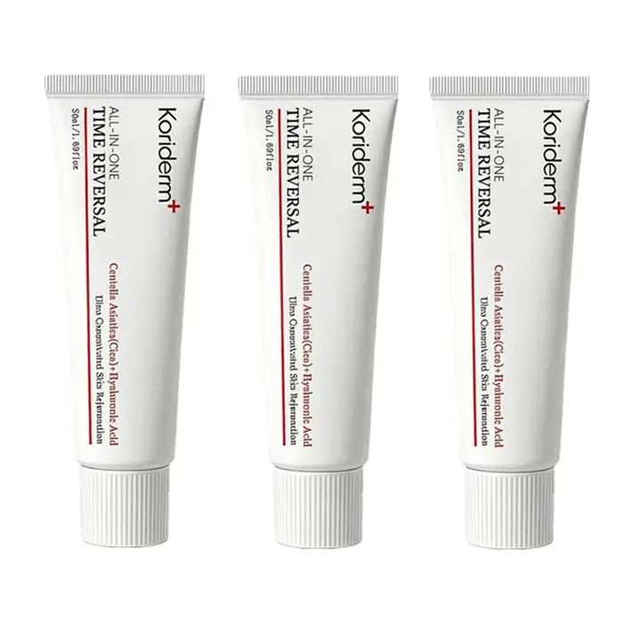 Crème Tout-en-un Anti-Âge Koriderm - Hydratation Profonde Cica+Acide Hyaluronique, Raffermissante et Liftante, Réduit les Rides, Hydratant Cutané