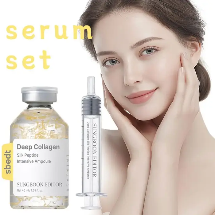 Ampoule liftante intensive au peptide de soie | Sérum anti-âge pour le visage avec collagène et complexe de 30 peptides