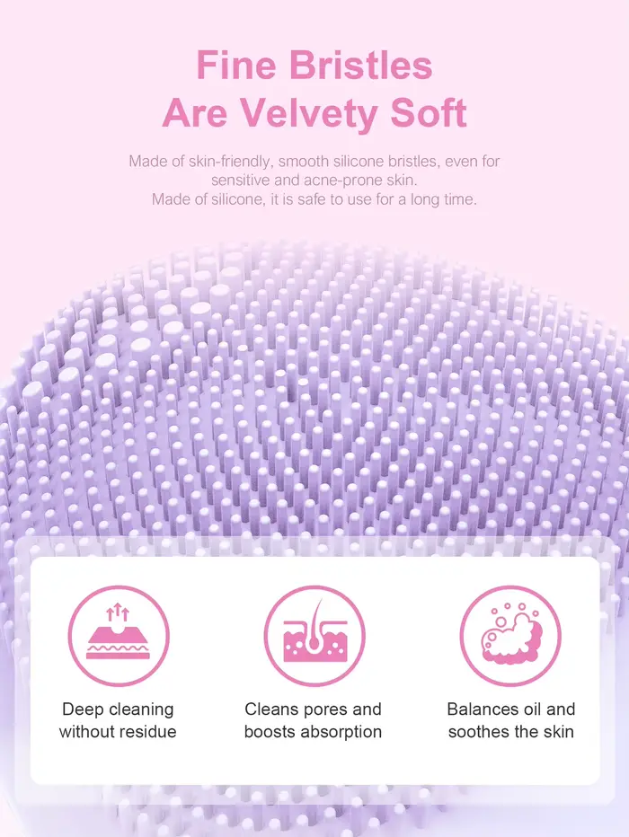 Brosse nettoyante pour le visage en silicone ultra hygiénique