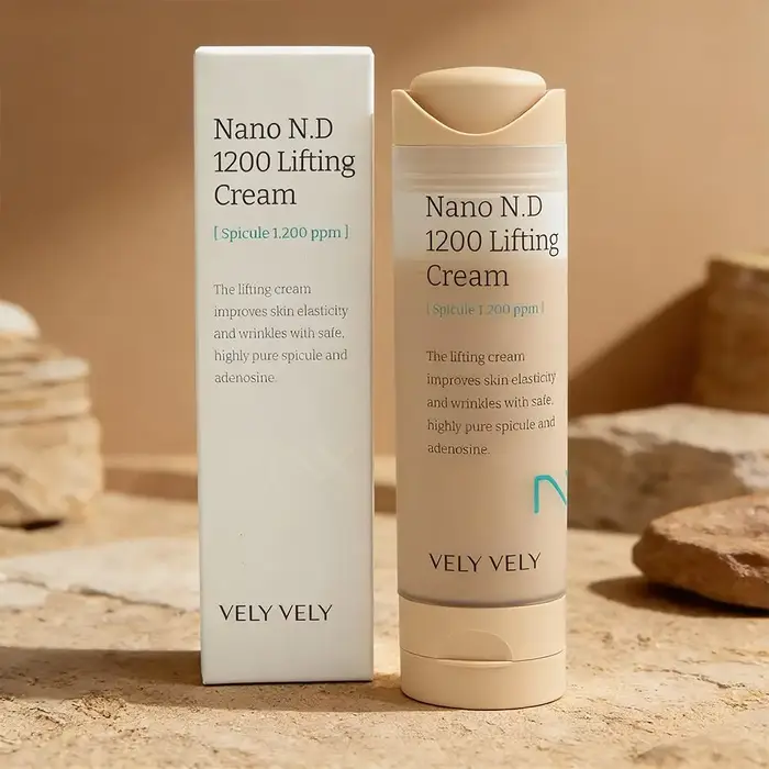 Crème liftante Nano N.D 1200 Spicule 1 200 ppm Améliore l'élasticité de la peau Réduit les rides Hydratante