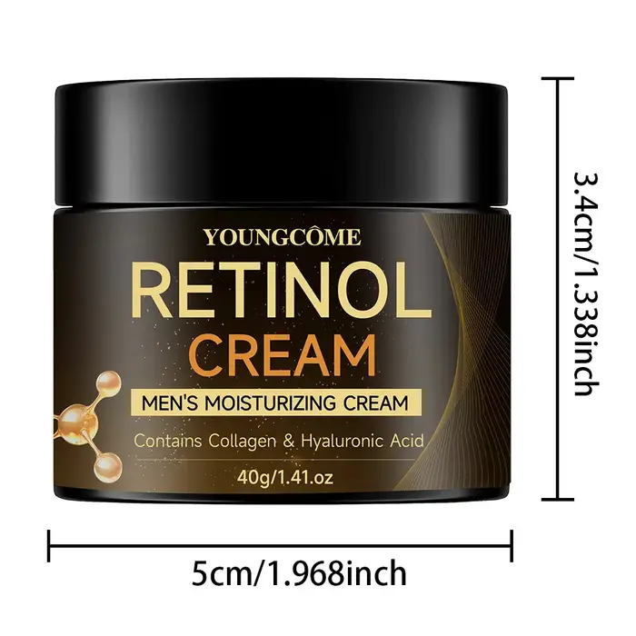 Crème hydratante au rétinol pour hommes – crème visage Anti-âge, anti-rides, raffermissante pour la 