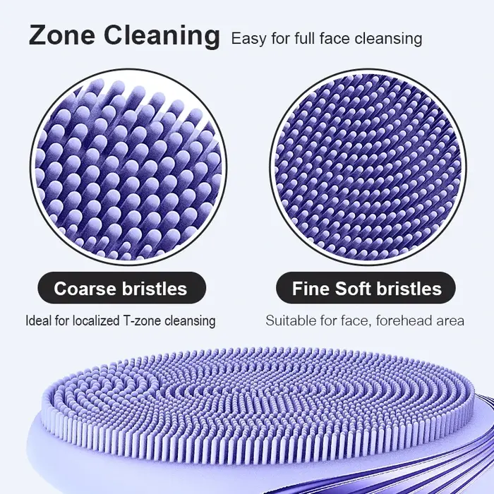 Brosse de nettoyage du visage électrique Ultra-mince de haute qualité avec une batterie intégrée