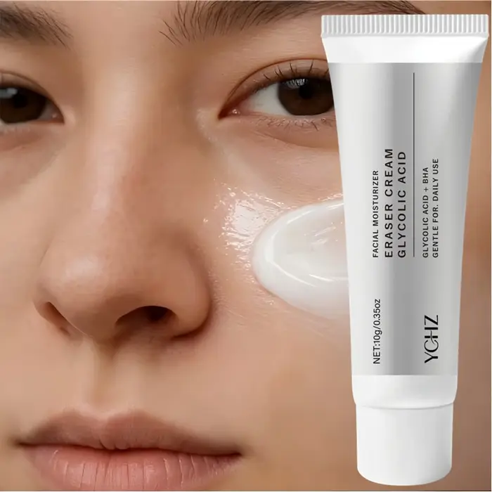 Crème gel hydratante contenant de l'acide glycolique et de l'acide salicylique - Hydratation intense, lisse et délicate, convient pour une utilisation de jour et de nuit, formule hypoallergénique, con