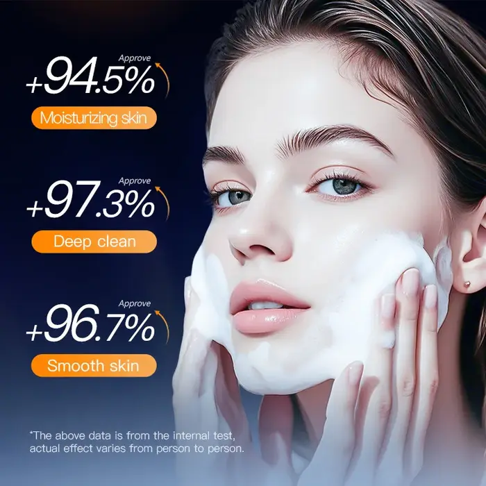 SADOER Nettoyant Visage Moussant à la Vitamine B5 Hydratant