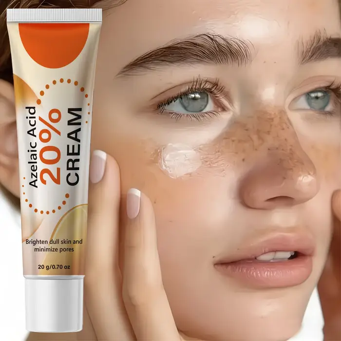 Crème pour le visage à l'acide azélaïque à 20 %, contrôle du sébum, atténue les marques cutanées, resserre les pores, apaise la peau rugueuse, éclaircissement doux, soin du visage quotidien