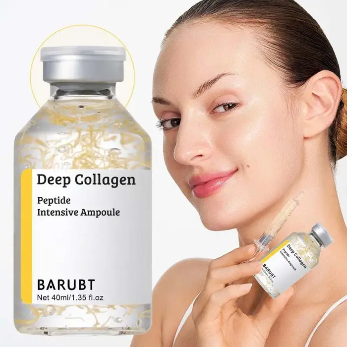 Sérum Facial Hydratant au Collagène 40ml – Ampoule Essentielle Nourrissante et Régulatrice de Sébum aux Cellules Souches – Soin Lissant et Éclatant pour la Peau