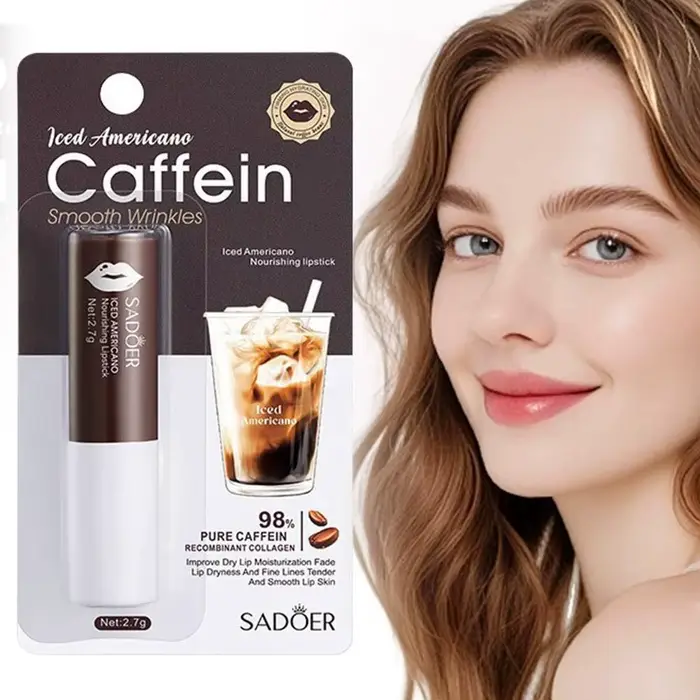 Baume à lèvres hydratant à la caféine