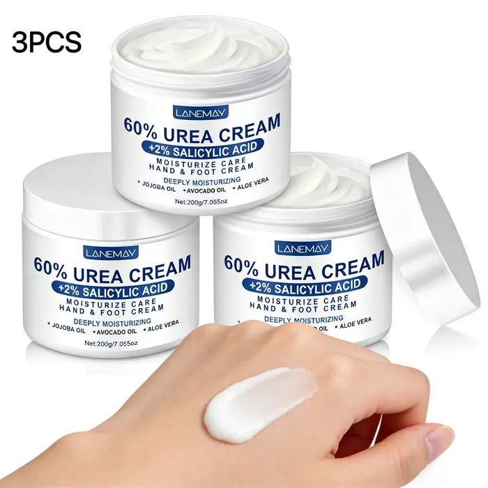 3PCS 60% Crème à l'urée pour les mains et les pieds