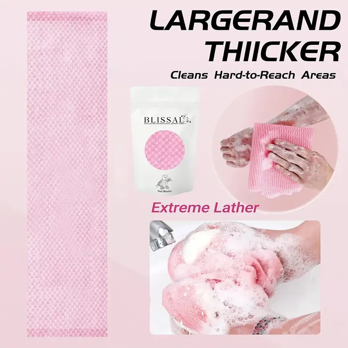 1 pièce, serviette de douche exfoliante à séchage rapide