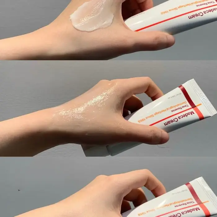 Crème Madeca Time-Reverse à la Centella Asiatica pour une hydratation intense, anti-âge, liftante et raffermissante, éclaircissante, soin coréen pour la peau 