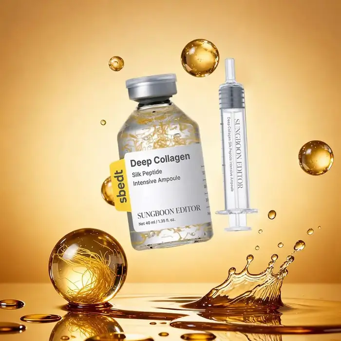 Ensemble de liquide d'essence d'ampoule de collagène-Type d'aiguille raffermissant Anti-rides ligne Sculpture soins de la peau sérum réparateur hydratant
